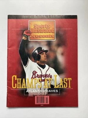 Чемпионы Мировой серии по бейсболу DAVID JUSTICE Sports Illustrated Atlanta Braves - Изображение 1 из 2