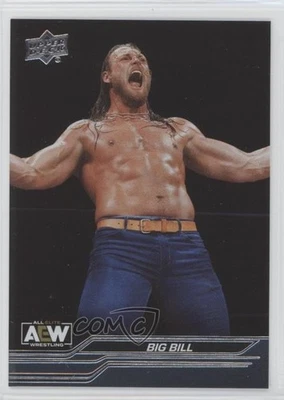 2024 Upper Deck AEW All Elite Wrestling Silver Foil Big Bill #43 Rookie RC - Image 1 of 2