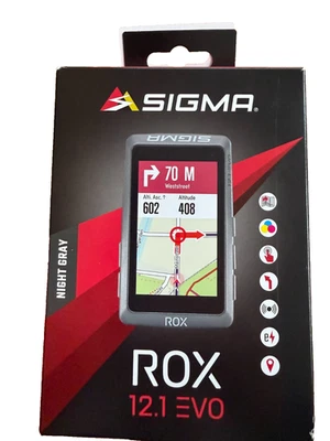 Sigma ROX 12.1 EVO GPS Bike Fahrradcomputer Kartennavigation E-Bike Ready Komoot - Bild 1 von 4