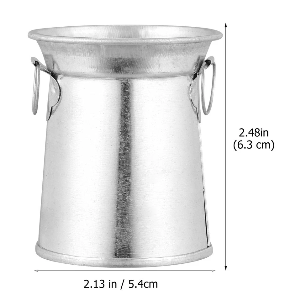 3 Stück Vintage Eisen Kunst Blumenvase Rustikaler Stil Blumeneimer Home Pot - Bild 1 von 4