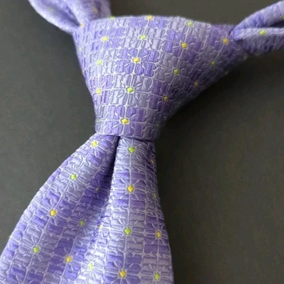 Hermosa corbata de seda Holland & Sherry 3,5” x 61” XLong a rayas multicolor  Foto 1 de 4