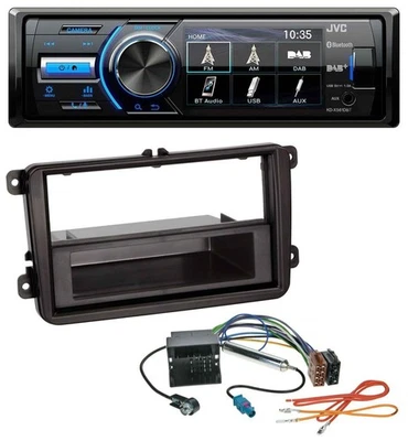 JVC Bluetooth MP3 USB DAB Autoradio für VW Caddy Golf V VI Jetta ab 03 - Bild 1 von 4