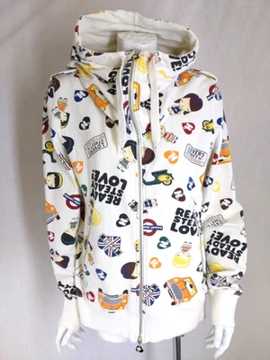 HARAJUKU LOVERS XL Hoodie Sweatshirt Y2K Full Zip Gwen Stefani LAMB England Vtg - Image 1 of 4