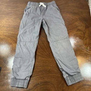 Carter's Boys Six 6 Pull on Pants Gray lined  Elastic waist & Ankles Drawstring - Picture 1 of 10