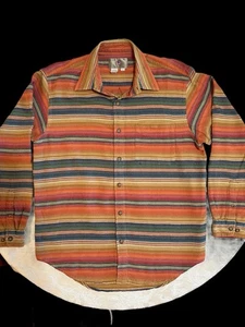 The Territory Ahead Thick Shirt Southwest Aztec Button Up Outdoor Casual Men’s L - Picture 1 of 7