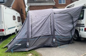 WESTFIELD HYDRA 300 (LOW TOP) USED BUT VERY GOOD CONDITION AIR AWNING - Picture 1 of 3