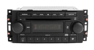 Radio Jeep Dodge Chrysler 2004-2010 AM FM CD Aux mp3 iPod entrada P05064171AE REF Foto 1 de 4