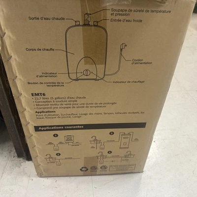 Eemax Emt6 6.1 Gal Both Mini Tank Water Heater, Single Phase 21 In H - Изображение 1 из 2