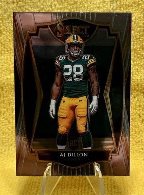 2020 Panini Select - Premier Level AJ Dillon #165 (RC) - Image 1 of 2