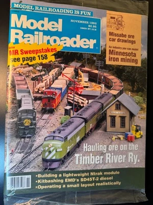 Model Railroader Magazine November 1992 Vol. 59 No. 11 - Image 1 of 4