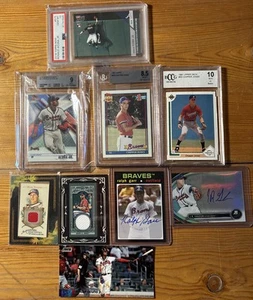 Atlanta Braves Lot,Acuna,Chipper,Autos,Color,Numbered,Prospects,Inserts,Rookies - Picture 1 of 19