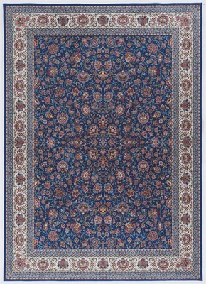 Linon Eclipse Ritchie Woven Polyester 2'2"x3'2" Rug in Blue - Image 1 of 4