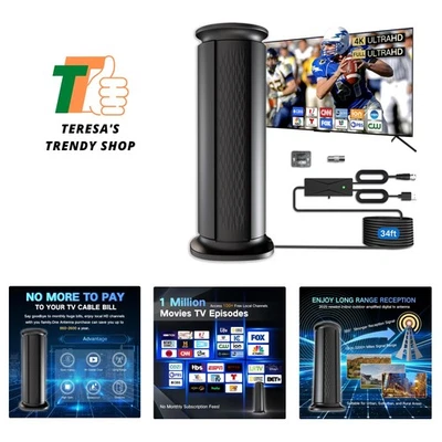 2025 Upgraded TV Antenna Up 2200+ Miles Range, Digital Best Antenna for Smart... - Image 1 of 4
