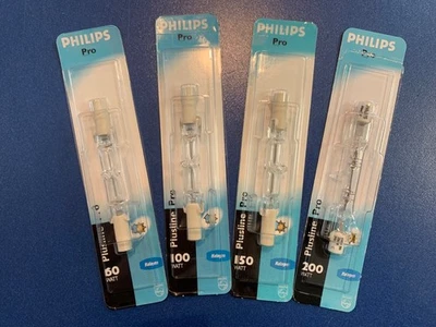 PHILIPS Halogen R7s Plusline Pro 78Mm 60W 100W 150W 200W Chiaro Halogeno - Immagine 1 di 2
