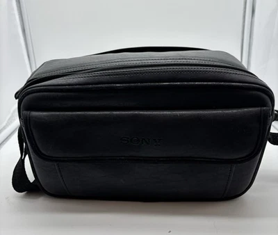Sony Camera Bag with Shoulder Strap Black Durable Leather - Image 1 of 4