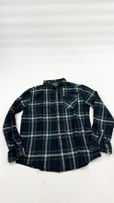 Camisa M&S Juvenil 13-14 Años Azul Marino Franela a Cuadros Abotonada Manga Larga Foto 1 de 4