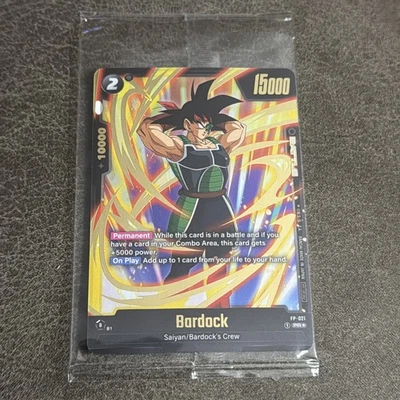 Bardock Gold Holo Rare Prize Tournament Promo Card FP-021 Dragon Ball SEALED - Image 1 of 2