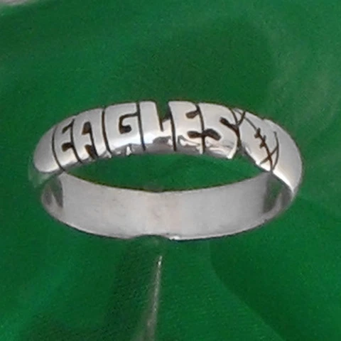 philadelphia eagles STERLING SILVER Ring,ANY SIZE Cover