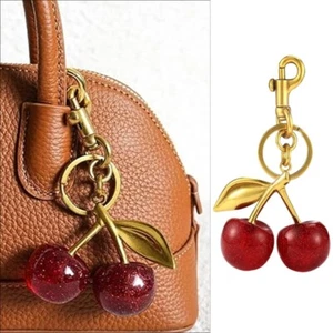 Crystals Cherrys Keychain Decorative Pendant for Bags And Vehicles Daily Use - Zdjęcie 1 z 10