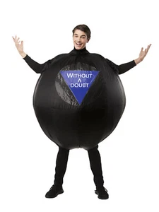 Rubies Magic-8 Ball 80's Game Adult Unisex Tabard Dress Up Costume Standard - Picture 1 of 4