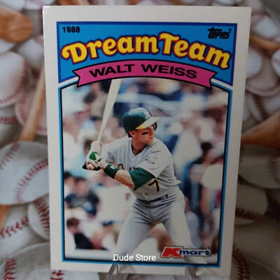 1989 Topps Kmart Dream Team - Walt Weiss #4 - Oakland Athletics - NM - Image 1 of 2