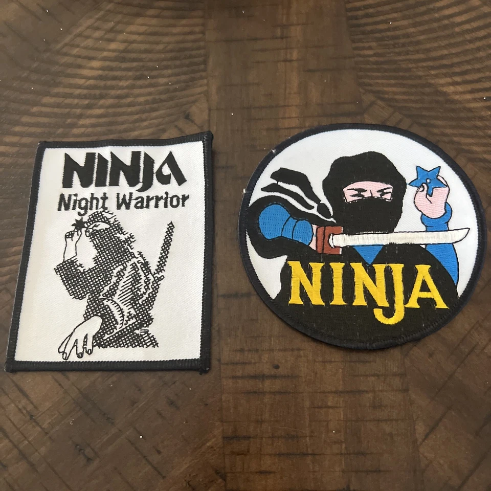 Lote De 2 Parches De Karate Guerrero Nocturno Ninja De Colección Foto 1 de 1