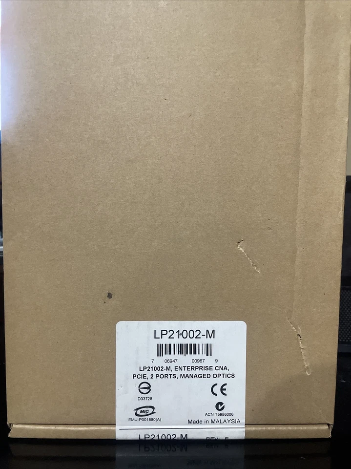 Emulex LP21002-M CNA, PCIE, 2 Ports, Manages Optics - Image 1 of 1