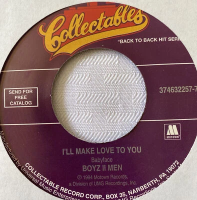 Boyz II Men 45 I'll Make Love to You / Thank You NEW reissue unplayed - Image 1 of 3