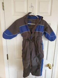 Childrens Place Snowsuit Blue & Gray 4T With Hood & Pockets