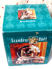 Grandeur Noel Christmas Santa Claus Musical Water Globe in open box