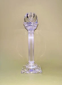 MARIO CIONI Fine Italian Crystal Corinthian Candle Stick - Picture 1 of 15