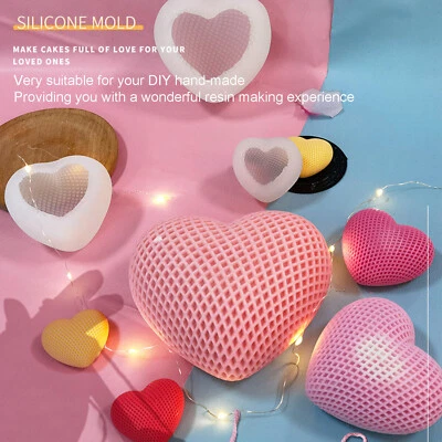 DIY 硅胶模具编织心形爱情礼物工艺品手工制作工具 — 第 1/4 张图片