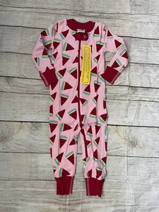 Sandía Hanna Andersson 80/18-24 meses una pieza cremallera para dormir rosa/rojo nueva con etiquetas - Imagen 1 de 4