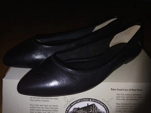 Frye Black Regina Ballet Flats NWOT - Picture 1 of 5