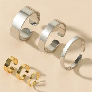 Adjustable silver plating Thumb/Toe/Finger/Knuckle Ring Band Men/Women - Picture 1 of 11