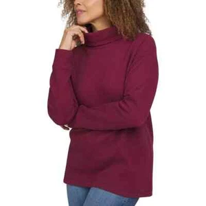 Suéter Lands' End Damas Waffle Cuello Embudo | B6 - Imagen 1 de 1