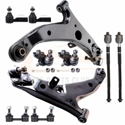 For Toyota Corolla Front Suspension 10x Lower Control Arms Ball Joints Tie Rods - Image 1 of 4