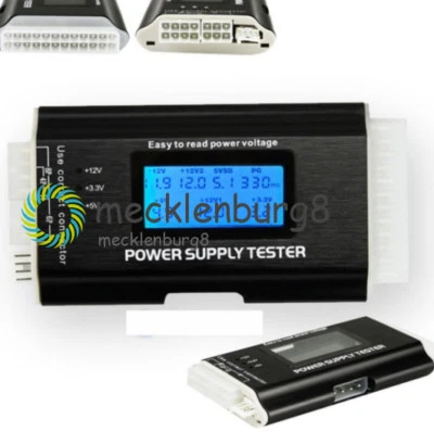 Digital LCD PC Computer PC Power Supply Tester 20/24 Pin SATA HDD Testers