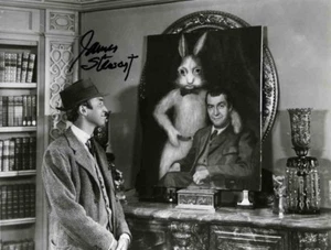 Nice SIGNED James Stewart 8X10 B&W RP PHOTO  w/coa      Free Shipping  - Picture 1 of 1