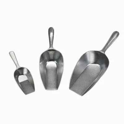 3 er Set Mehlschaufel Portionierschaufel Getreide Alu Schaufel 550 -1500 ml Vol. - Bild 1 von 4