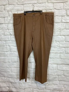 THE HABARD TAILGATER Mens Jeans Size 54 Orangy Brown Denim SHORTENED 5 Pockets - Picture 1 of 10