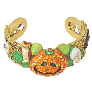 Kirks Folly Smashing Pumpkins Cuff Bracelet-Halloween Collectible-Size Average