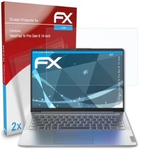 atFoliX 2x Screen Protector for Lenovo Idea Pad 5i Pro Gen 6 14 inch clear - Afbeelding 1 van 8