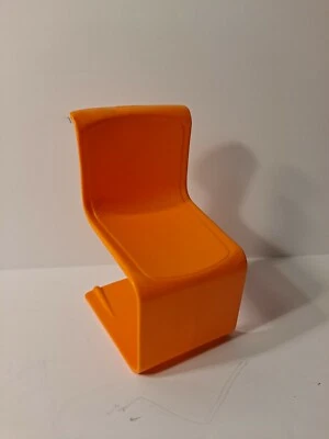 Silla Barbie vintage 1973 de plástico naranja S Foto 1 de 4