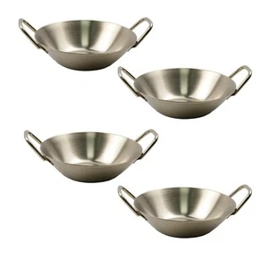 4Pcs Seasoning Dish PlatesStainless Steel Sauce Dishes MiniGold - Picture 1 of 7