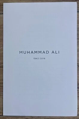 2016 MUHAMMAD ALI FUNERAL PROGRAM MEMORIAL SERVICE/CELEBRATION OF LIFE AUTHENTIC - Image 1 of 3