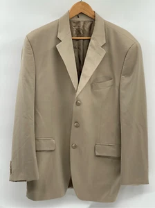 Blazer Abrigo Deportivo Chaps Ralph Lauren Hombre Talla 44R Beige Tostado Traje Chaqueta - Imagen 1 de 9
