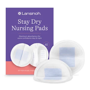 Lansinoh Stay Dry Disposable Nursing Pads for Breastfeeding, 60 Count - Picture 1 of 2