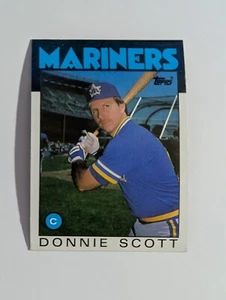1986 Topps Baseball Donnie Scott Seattle Mariners #568 - Foto 1 di 2