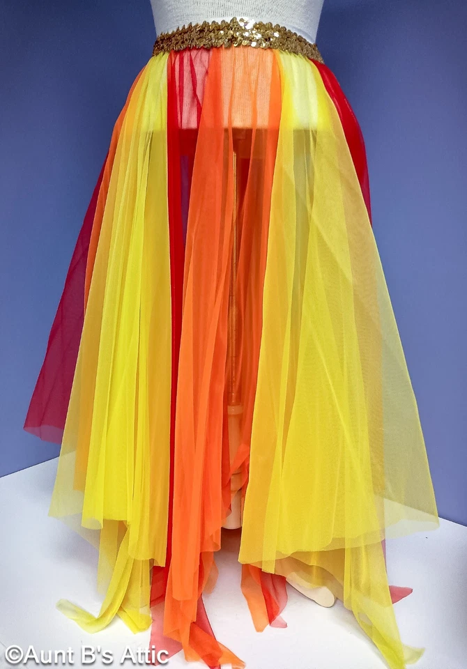 Falda Bufanda Multicolor/Multiuso Panel Transparente Faldas con Lentejuelas Cintura OS Foto 1 de 4